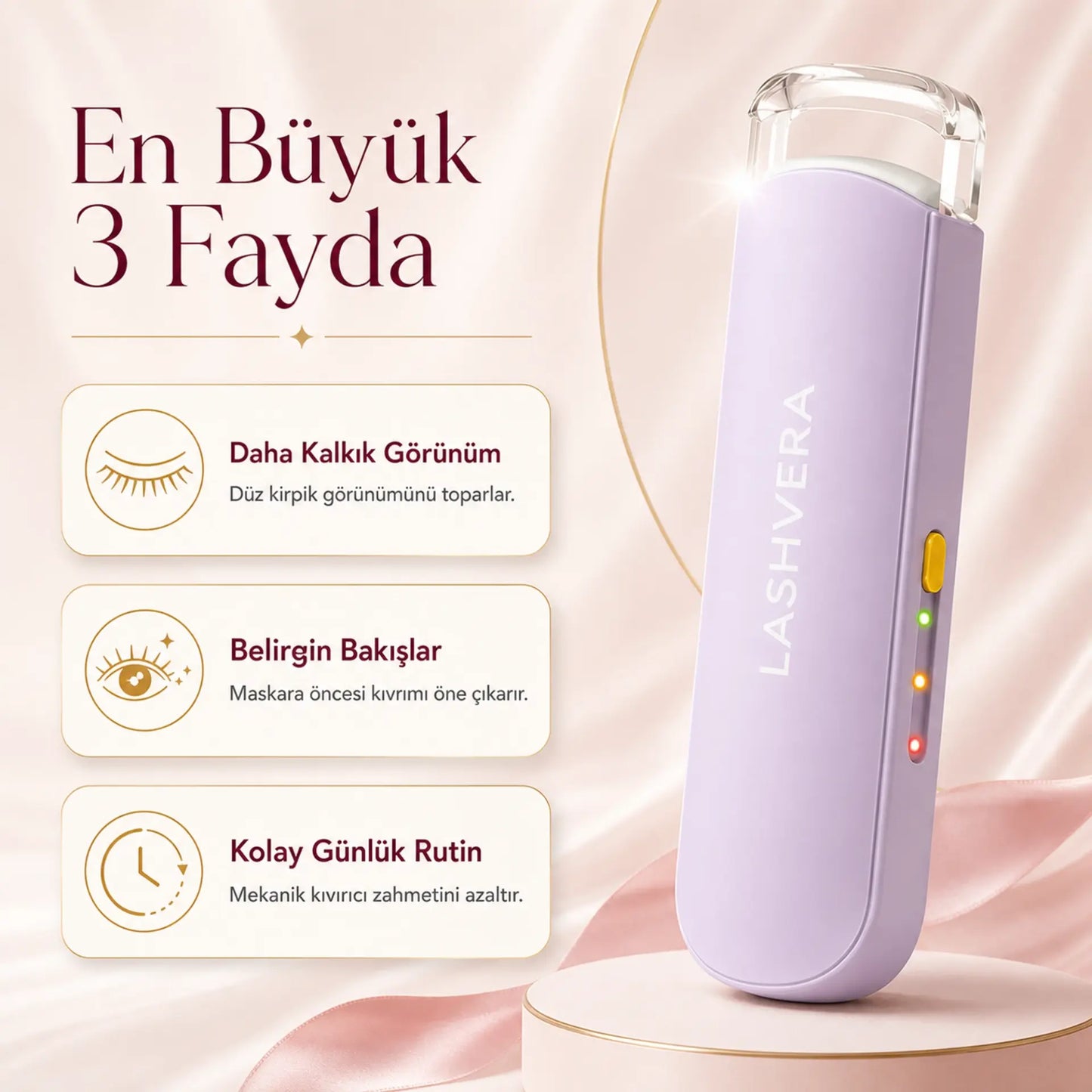 Lashvera™ Isıtmalı Kirpik Kıvırıcı