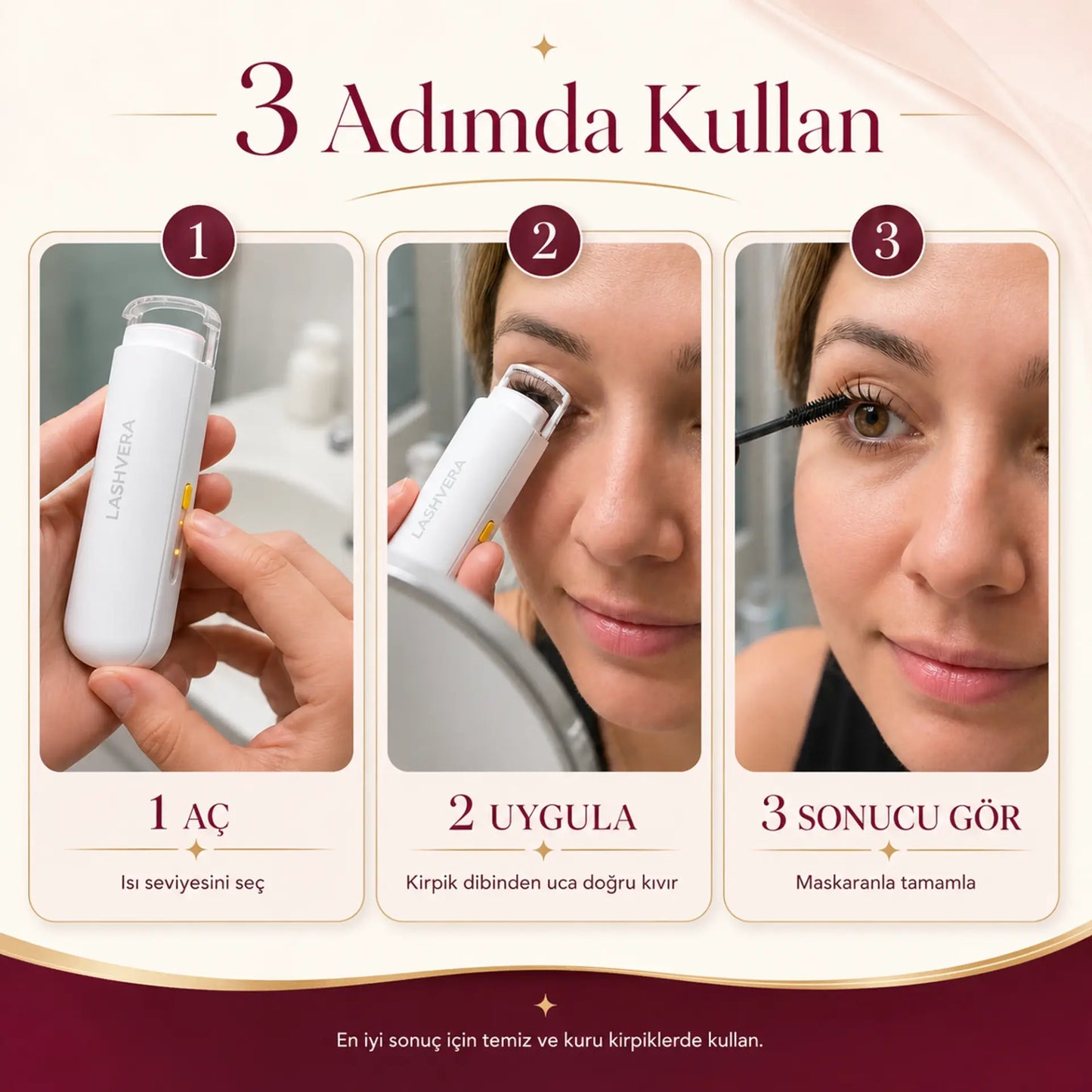 Lashvera™ Isıtmalı Kirpik Kıvırıcı