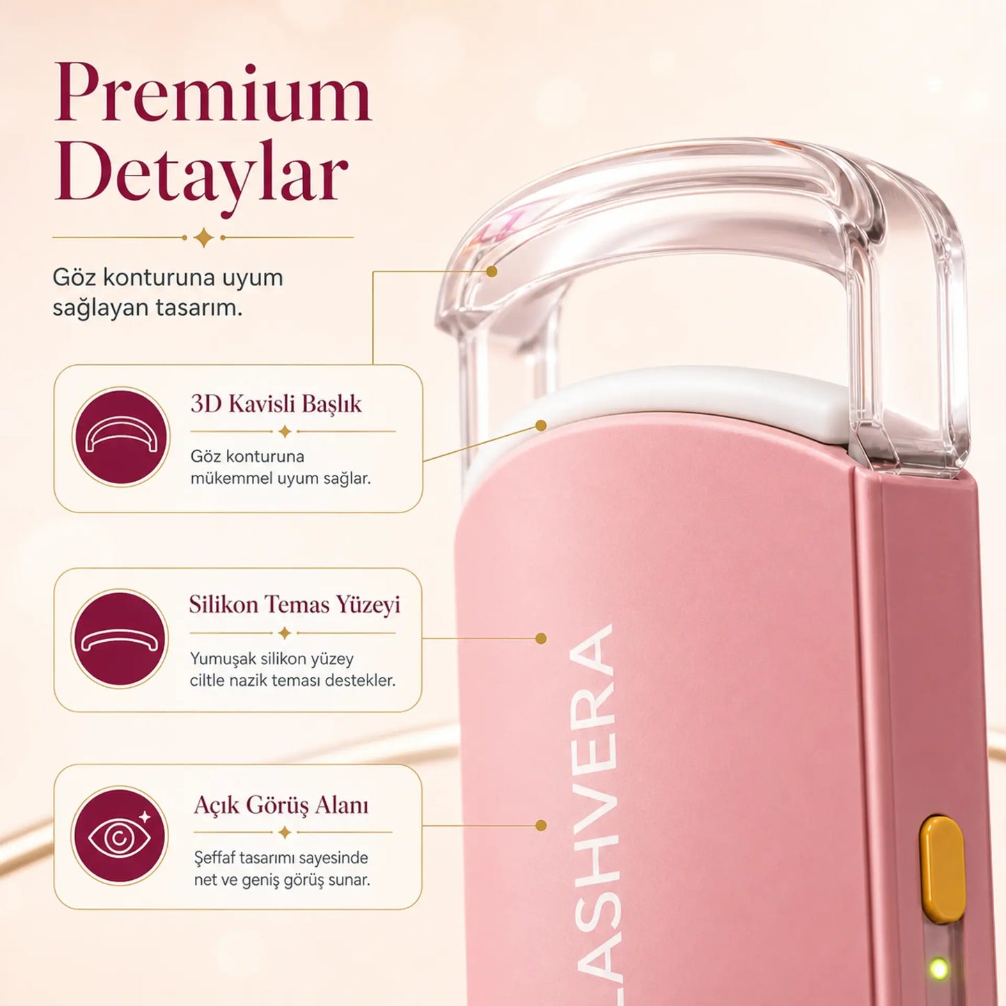 Lashvera™ Isıtmalı Kirpik Kıvırıcı